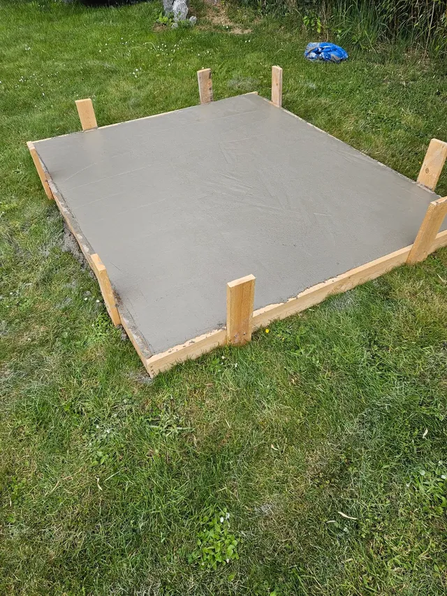 Dalle béton finie
